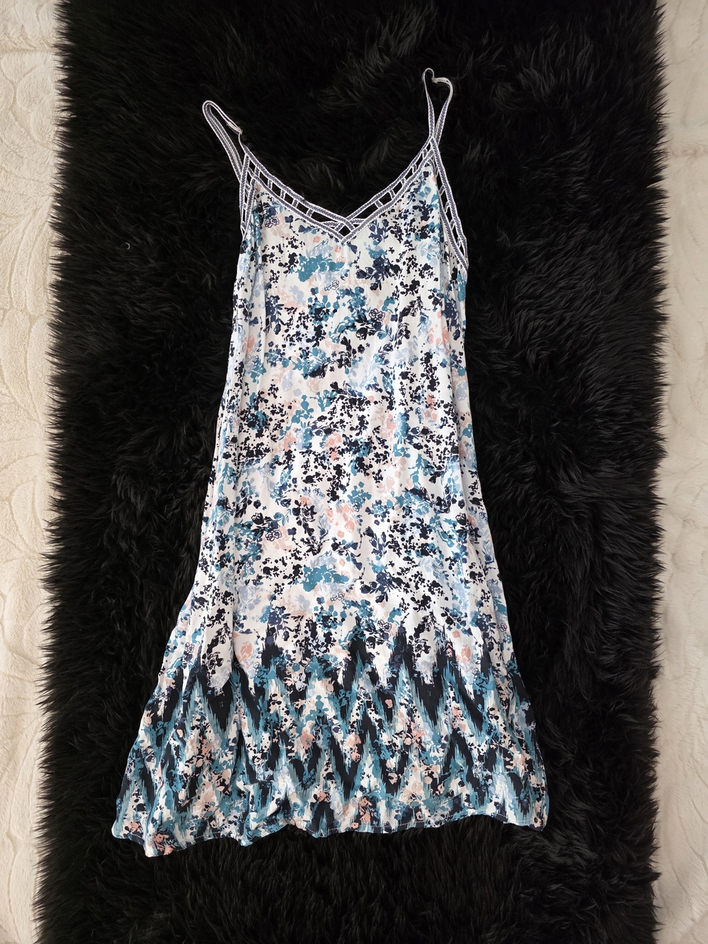 Aeropostale Floral & Teal Lightweight Dress